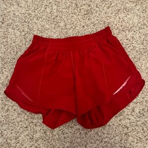 Women's Lululemon Red Athletic Shorts